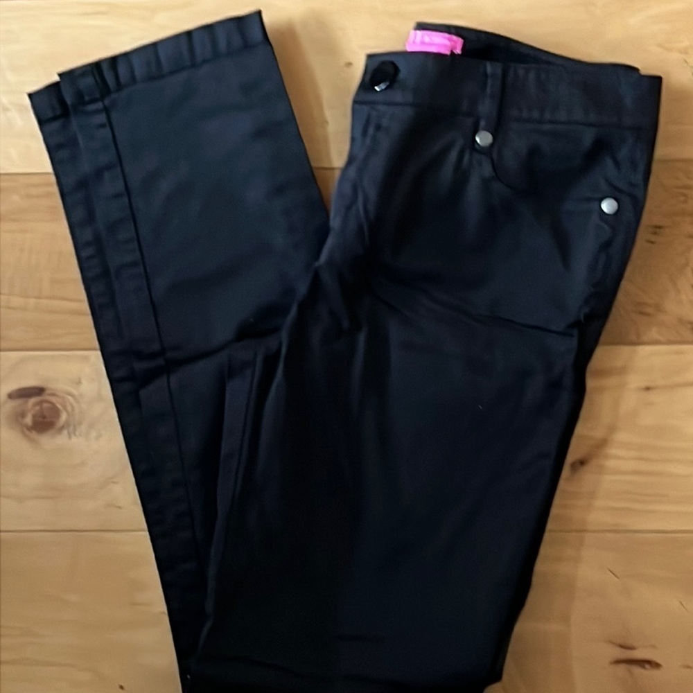 BCBGirls black five pocket denim skinny pants Sz 4